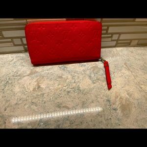 Louis Vuitton Monogram Empreinte Leather zip around long wallet/ P2608